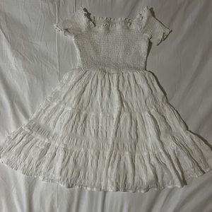 White Off-Shoulder Dress